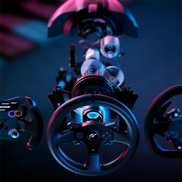 Thrustmaster 4160681 T300 RS GT Pro PC/PS3/PS4/PS5 kormány + pedál + Thrustmaster 4060256 TH8S váltó