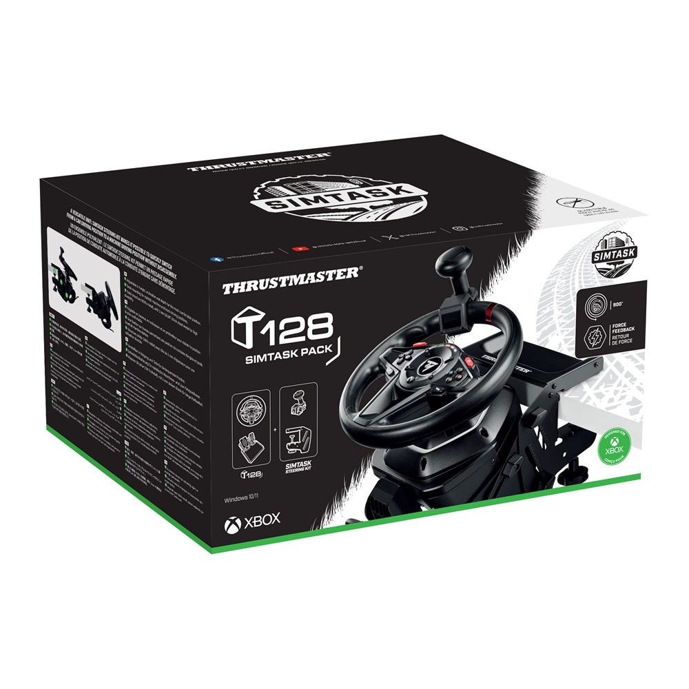 Thrustmaster 4460264 T128 Simtask Pack Xbox One/Series/PC kormány + Steering Kit rögzítőrendszer + pedál