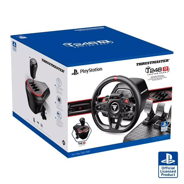 Thrustmaster T248R Shifter Pack  PC ,PS5/4 kormány + Add-On váltó + pedál