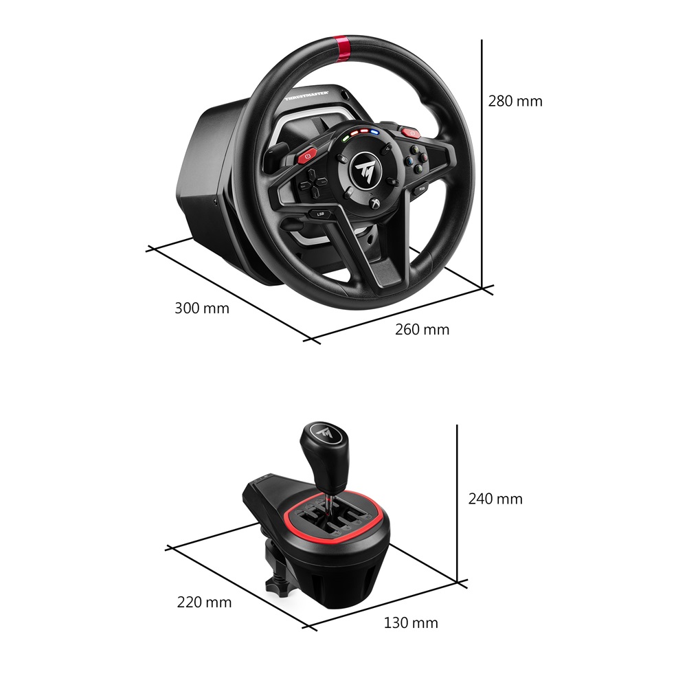 Thrustmaster 4460267 T-128 Shifter Pack Xbox One/Series/PC kormány + Add-On váltó + pedál