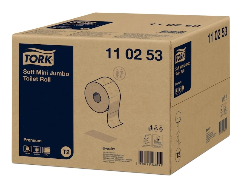 Tork 110253 Prémium Soft Mini Jumbo 12 tek. 2 rét. toalettpapír
