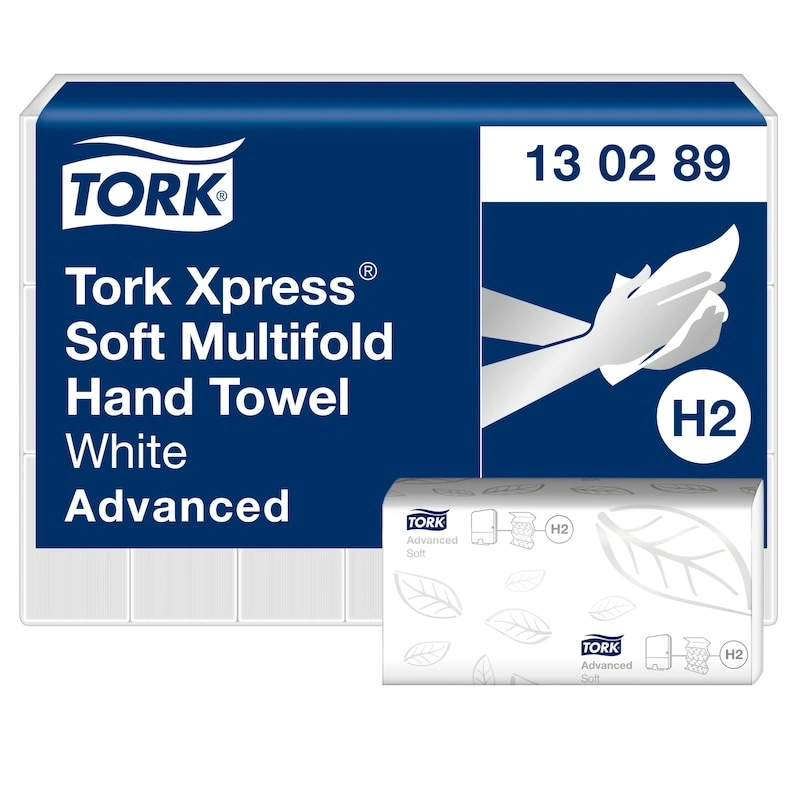 Tork 130289  Xpress Advanced H2 21 db-os fehér soft multifold kéztörlő