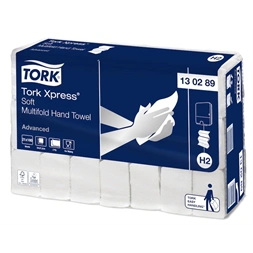 Tork 130289  Xpress Advanced H2 21 db-os fehér soft multifold kéztörlő