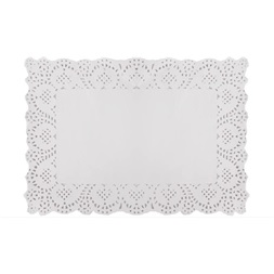 Tortacsipke, fehér, 19x30 cm, 20 lapos, szögletes