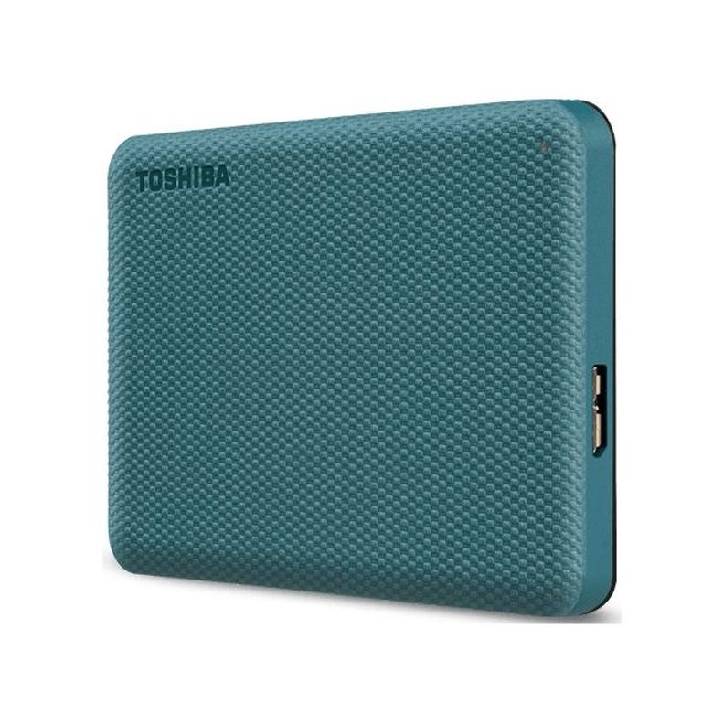 Toshiba 2.5" 1TB Canvio Advance (USB3.0; ~5Gbps; NTFS/HFS+; Mac kompatibilis) zöld külső winchester