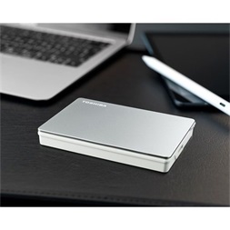 Toshiba 2.5" 1TB Canvio Flex (USB3.2 Gen 1. (USB-A, USB Type-C; ~5Gbps; exFAT+; Mac kompatibilis) ezüst külső winchester