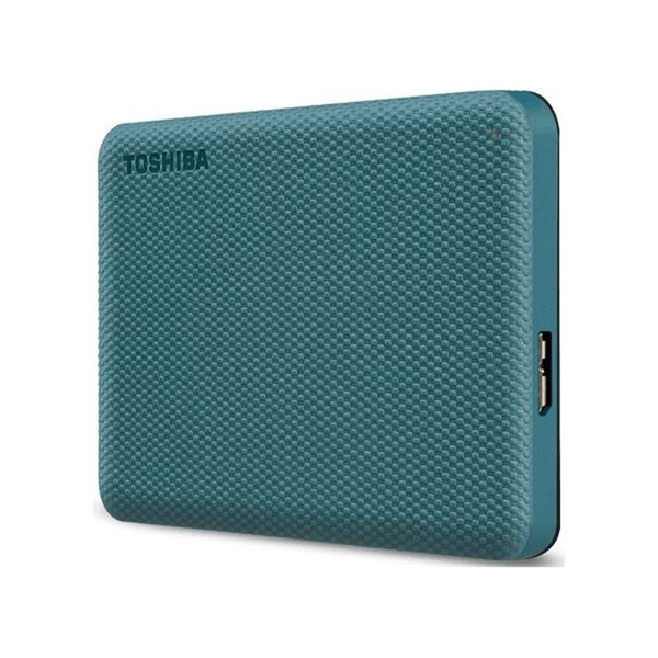 Toshiba 2.5" 2TB Canvio Advance (USB3.0; ~5Gbps; NTFS/HFS+; Mac kompatibilis) zöld külső winchester