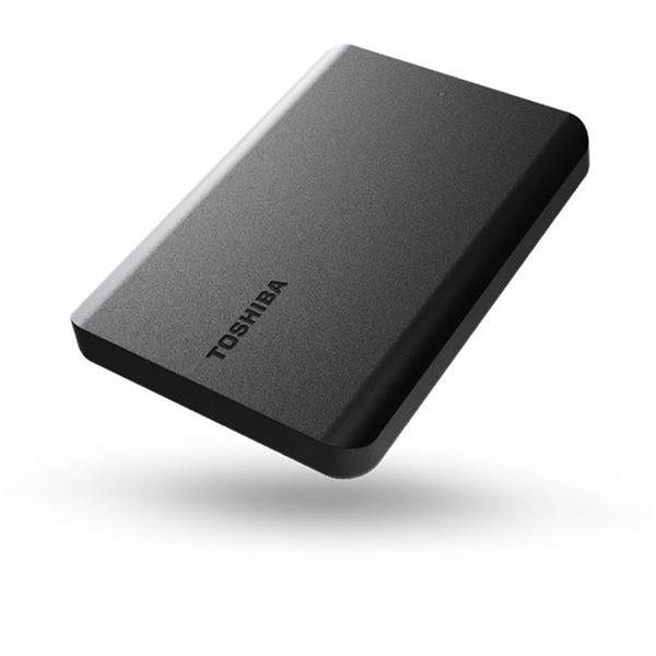 Toshiba 2.5" 4TB Canvio Basics (USB3.0; ~5Gbps; NTFS/HFS+; matt) fekete külső winchester
