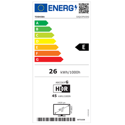 Toshiba 32" 32QV2F63DG Full HD Smart QLED TV