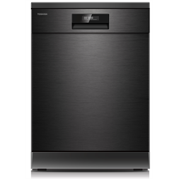 Toshiba DW-14F4EE(BS) fekete, programok száma: 8, szabadonálló, 14 terítékes mosogatógép (Újszerű)