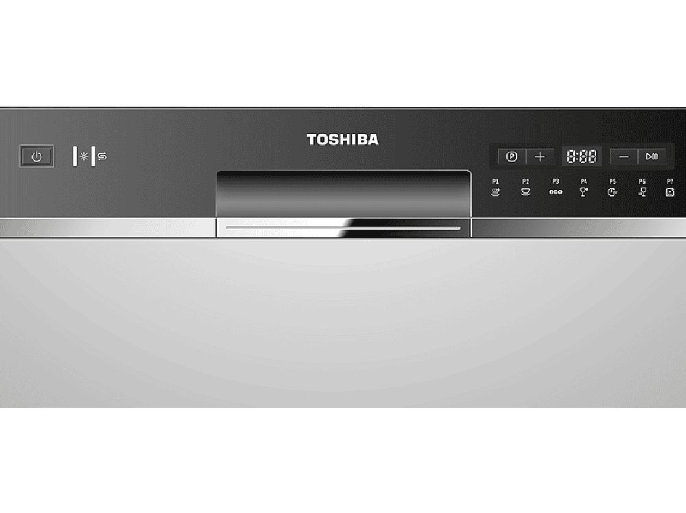 Toshiba DW-08T2EE(S) ezüst, programok száma: 7, asztali, 8 terítékes mosogatógép 