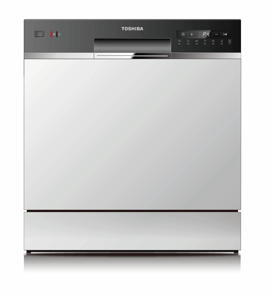 Toshiba DW-08T2EE(W) fehér, programok száma: 8, asztali, 8 terítékes mosogatógép 