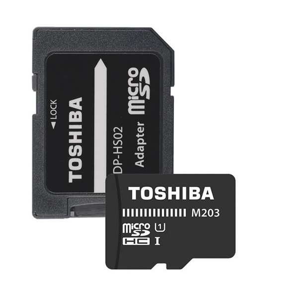 Toshiba M203 256GB SD micro (SDXC Class 10 UHS-I U1) (THN-M203K2560EA) memóriakártya adapterrel