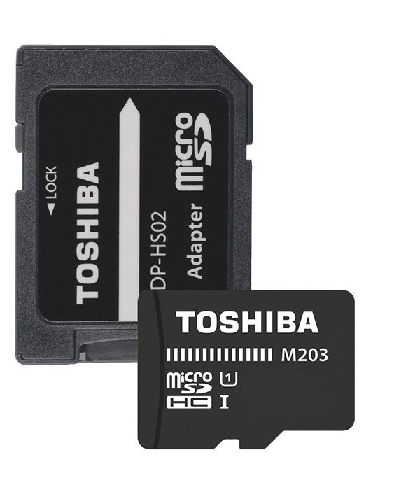 Toshiba M203 256GB SD micro (SDXC Class 10 UHS-I U1) (THN-M203K2560EA) memóriakártya adapterrel