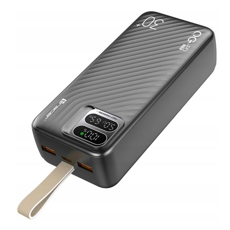 Tracer Blaze 30 000 mAh PD 65W Quick Charge 3.0 fekete hordozható power bank