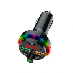 Tracer CarSynk, 25 W, USB-C, Bluetooth, Töltés funkció, MP3-lejátszó, FM transmitter