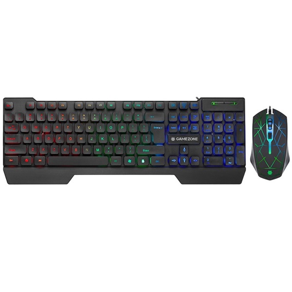 Tracer TRAKLA46764 Gamezone Mamooth 4in1 LED fekete gamer billentyűzet/egér/egérpad és fejhallgató