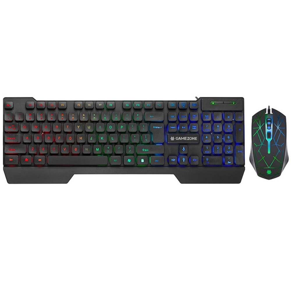 Tracer TRAKLA46764 Gamezone Mamooth 4in1 LED fekete gamer billentyűzet/egér/egérpad és fejhallgató