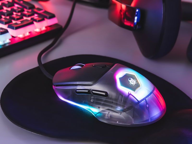 Tracer Neon GameZone USB RGB fekete/átlátszó egér