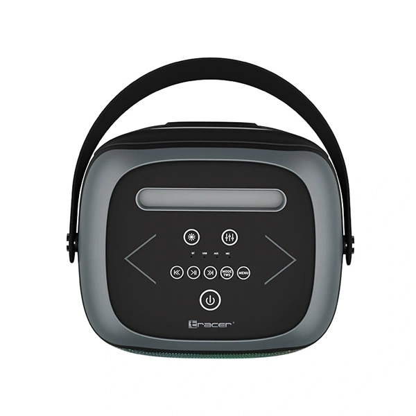 Tracer Poweraudio King 2 BT TWS, 50 W, Bluetooth 5.1, RGB LED, fekete-szürke hordozható hangszóró