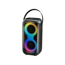 Tracer Poweraudio King 2 BT TWS, 50 W, Bluetooth 5.1, RGB LED, fekete-szürke hordozható hangszóró