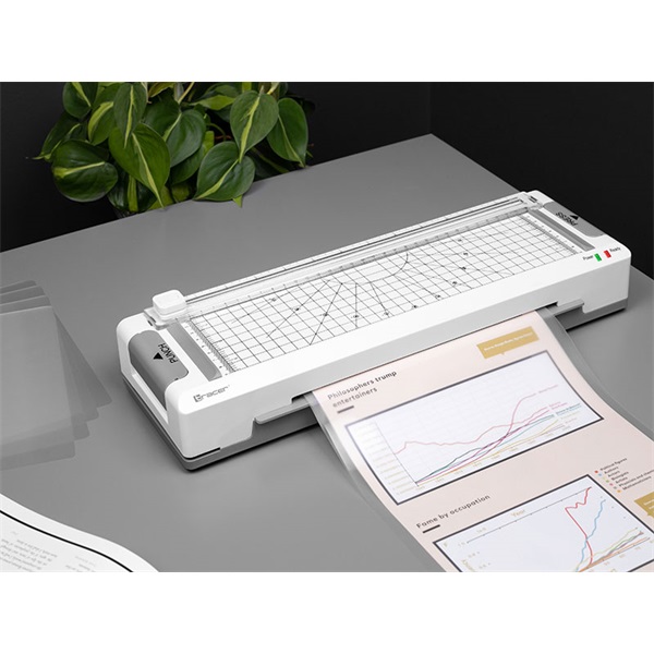 Tracer TRANIS47269 TRL-7  All-in-One A4 25 cm/perc fehér-szürke laminálógép