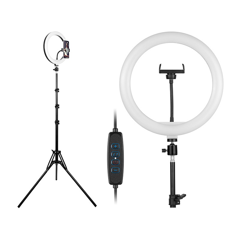 Tracer TRAOSW46745 Ring Light 15 W/30 cm/900-1700 lm/gyűrűs LED lámpa normál állvánnyal (Újracsomagolt)