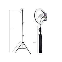 Tracer TRAOSW46745 Ring Light 15 W/30 cm/900-1700 lm/gyűrűs LED lámpa normál állvánnyal (Újracsomagolt)