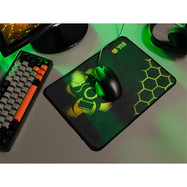 Tracer TRAPAD47548 HEXY3 GameZone 350x280mm texturált szövet fekete egérpad
