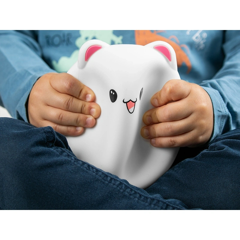 Tracer Teddy Bear, RGB LED, 5 színtónus, 4 világítási mód, Szilikon, Vezeték nélküli, éjszakai lámpa