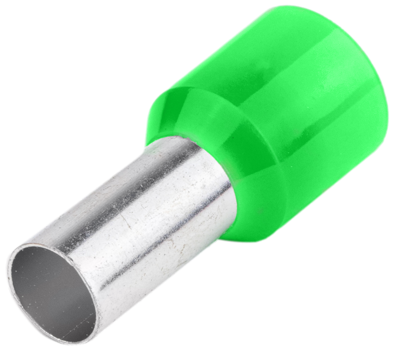 Tracon E127 16 mm2 100 db/csomag Szigetelt zöld érvéghüvely