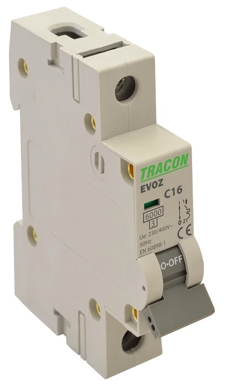 Tracon EVOZ1C6 6A C 1P 6kA kismegszakító