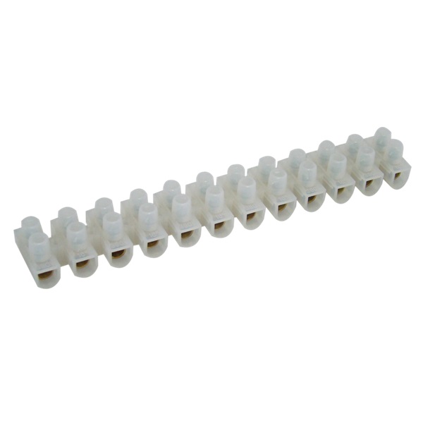 Tracon Flex. S10A-H-L H profil, 12 tag, 6mm2, 450VAC, 40A, PP natúr nyomólemezes sorozatkapocs