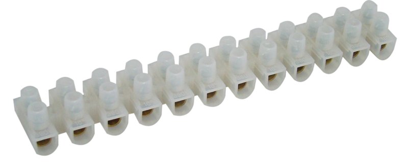 Tracon Flex. S10A-H-L H profil, 12 tag, 6mm2, 450VAC, 40A, PP natúr nyomólemezes sorozatkapocs