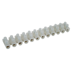 Tracon Flex. S5A-H-L H profil, 12 tag, 4mm2, 450VAC, 25A, PP,10 db/csomag natúr nyomólemezes sorozatkapocs