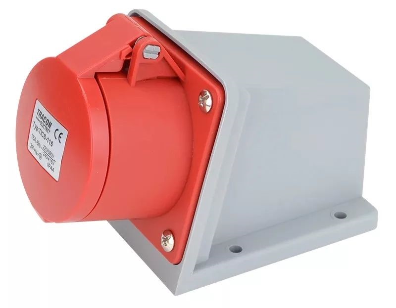 Tracon TICS-115 ráépíthető 16A/3P+N+E/400V/IP44 ipari dugalj