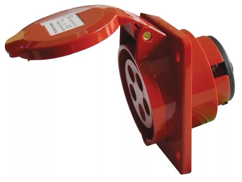Tracon TICS-315 16A/400V/3P+N+E/6h/IP44 beépíthető ferde ipari csatlakozóaljzat