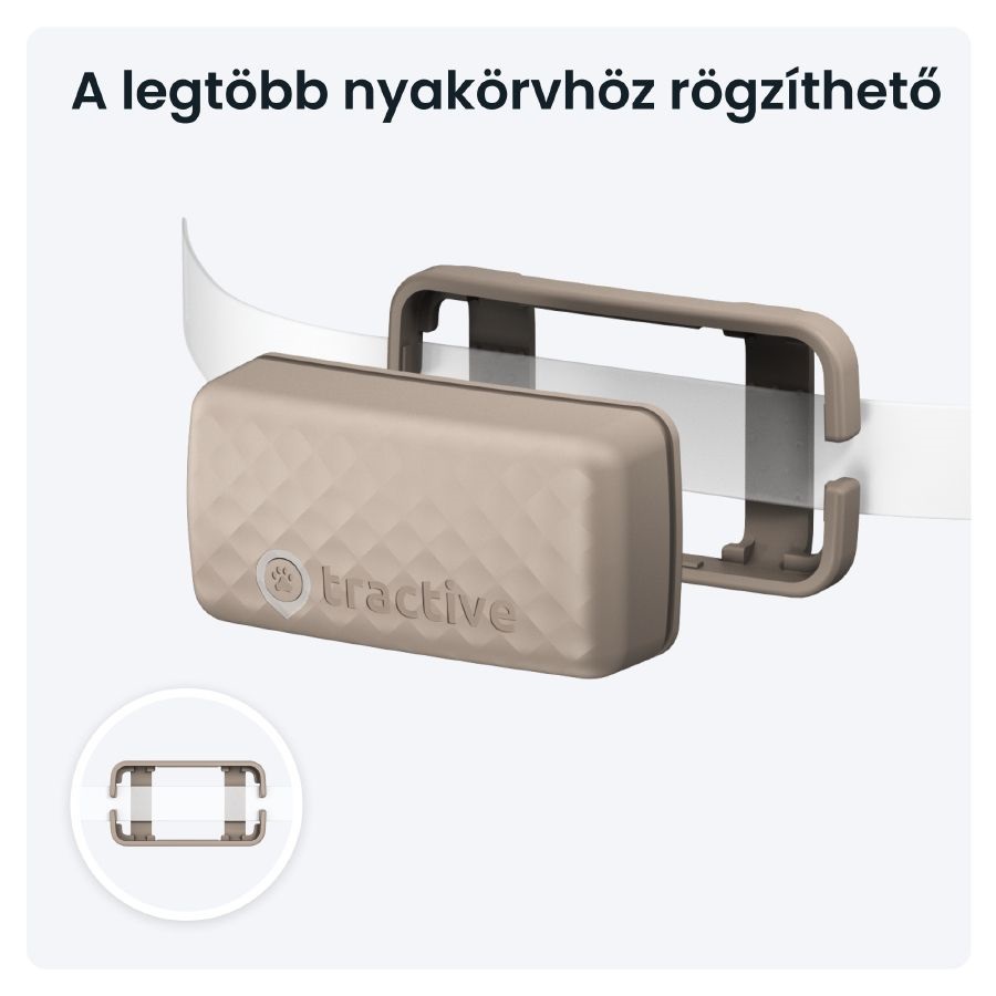 Tractive GPS CAT Mini barna macska GPS nyomkövető és tevékenységfigyelő