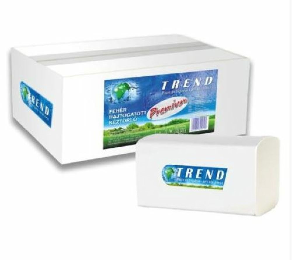 Trend Soft Premium V 2rétegű 150 lap 20 csomag/doboz hajtogatott kéztörlő