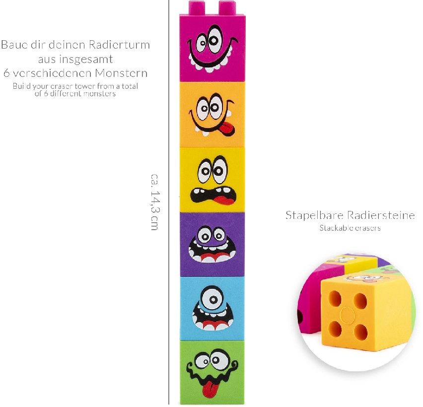 Trendhaus Little Monster 3db-os emeletes torony radír