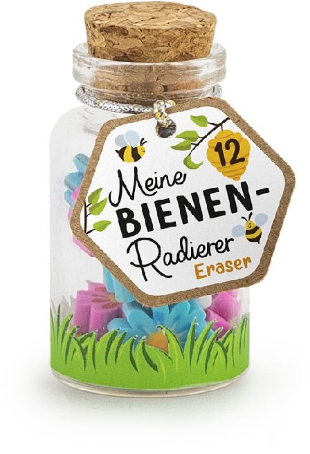 Trendhaus Meine Bienenfreunde 12 db-os radír üvegben