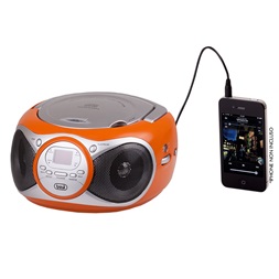 Trevi CD 512 hordozható narancssárga FM/AUX/CD boombox