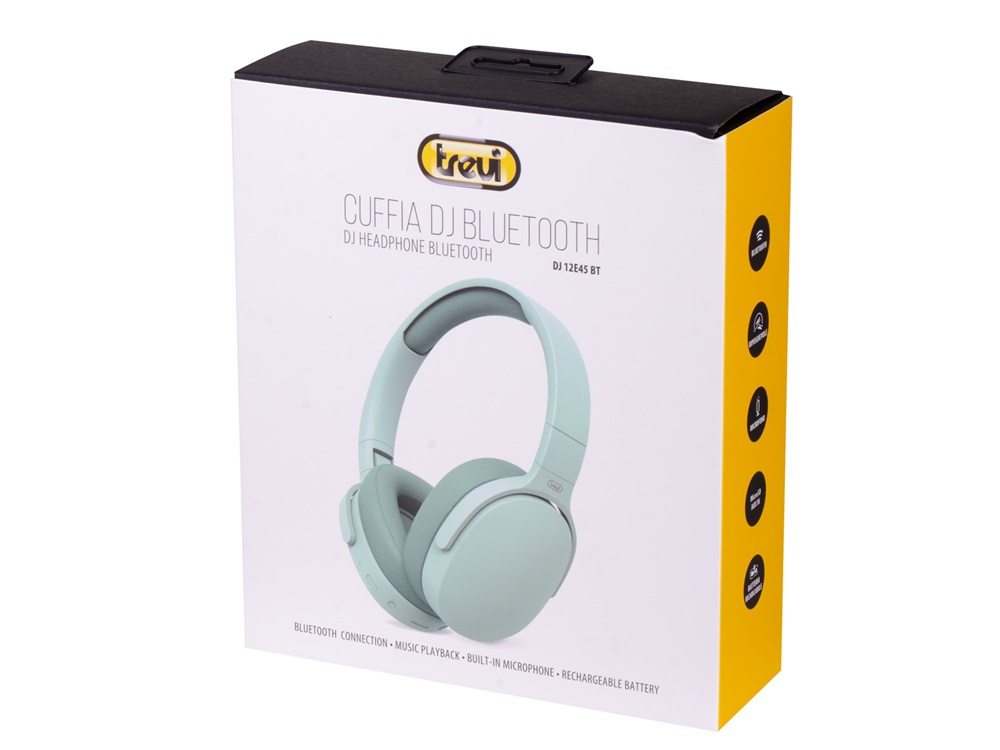 Trevi DJ12E45 BT Bluetooth zöld fejhallgató
