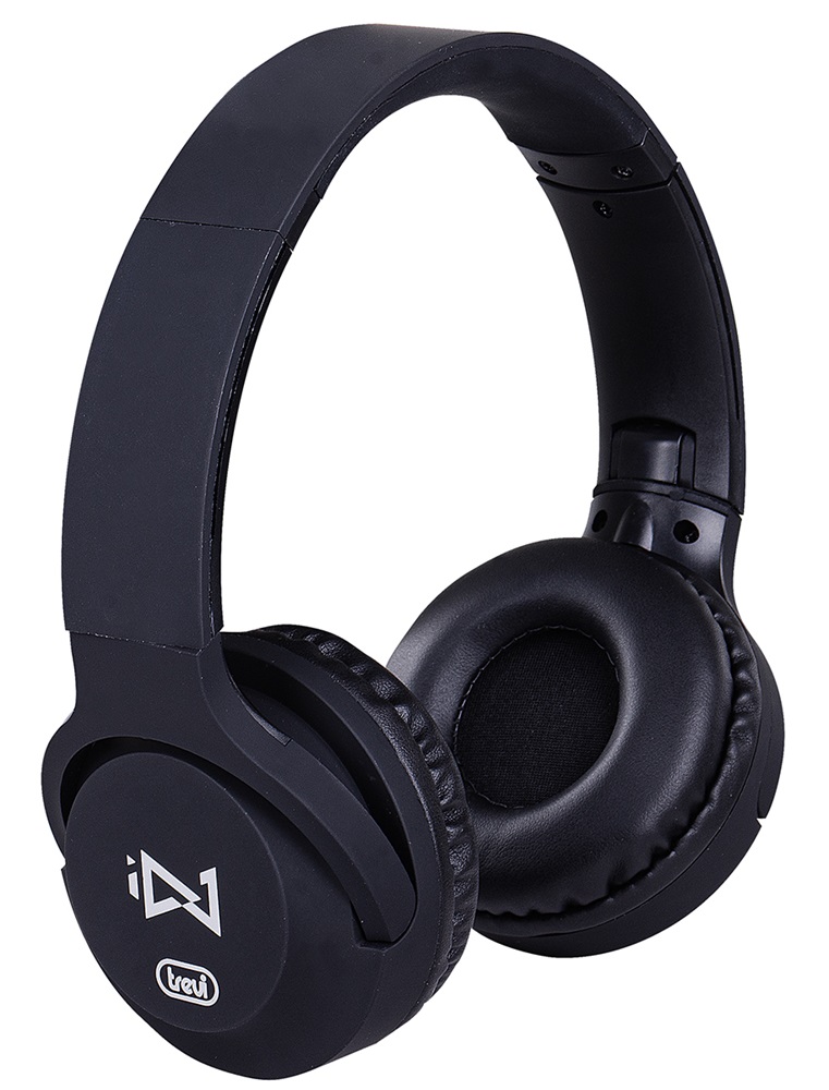 Trevi DJ 601 M fekete mikrofonos sztereó fejhallgató