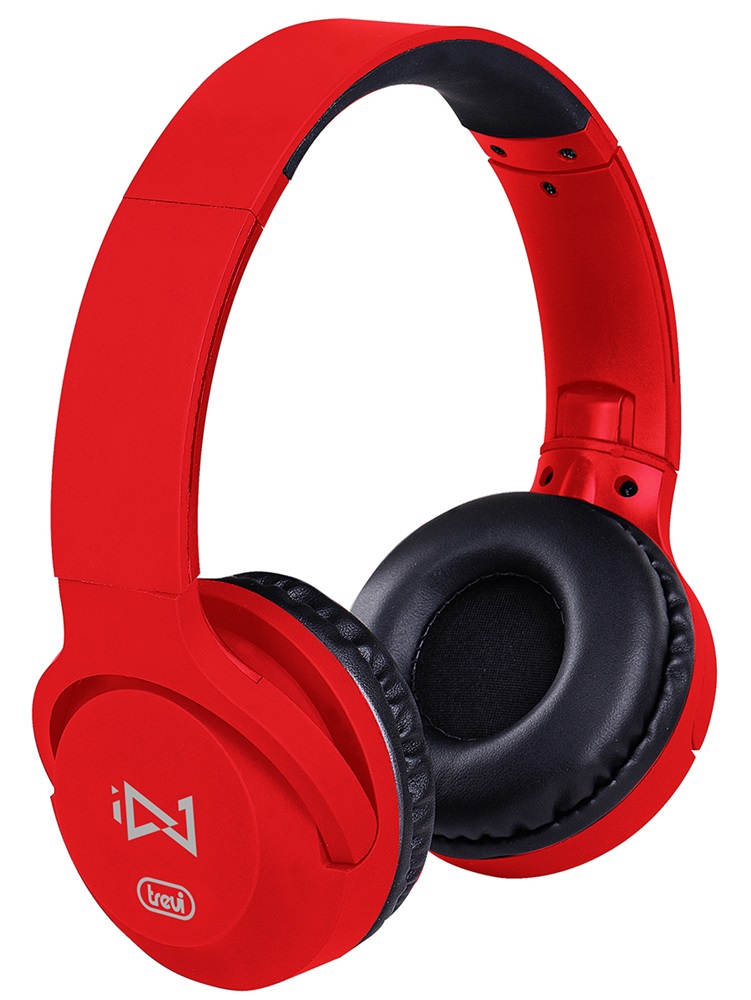 Trevi DJ 601 M piros mikrofonos sztereó fejhallgató