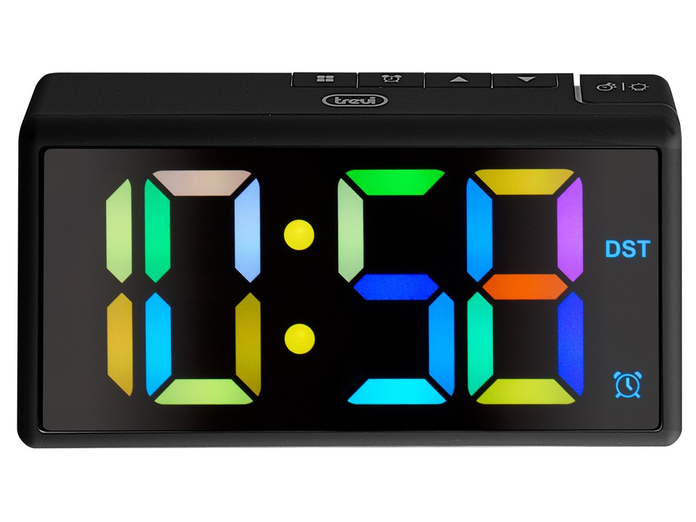 Trevi EC 886 Black digitális fekete ébresztőóra