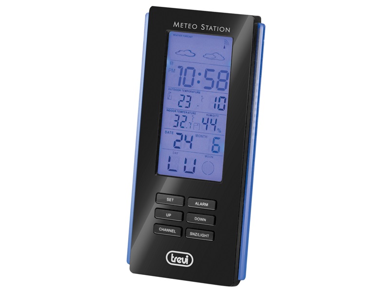 Trevi ME 3108 RC fekete időjárás állomás külső szenzorral