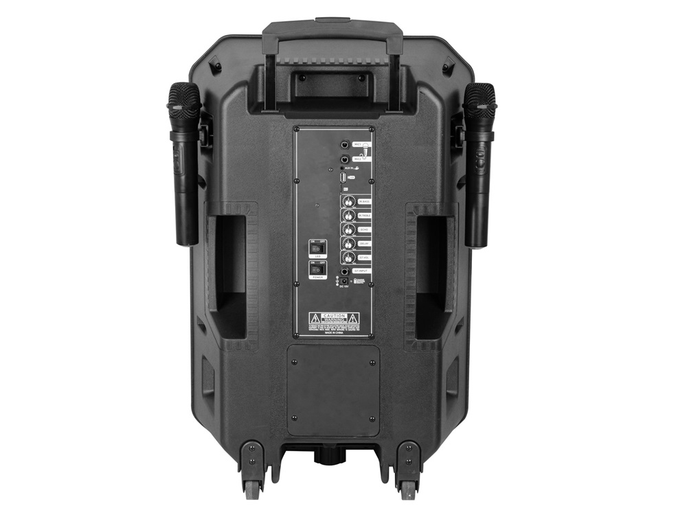 Trevi XF 1560 hordozható fekete party hangszóró