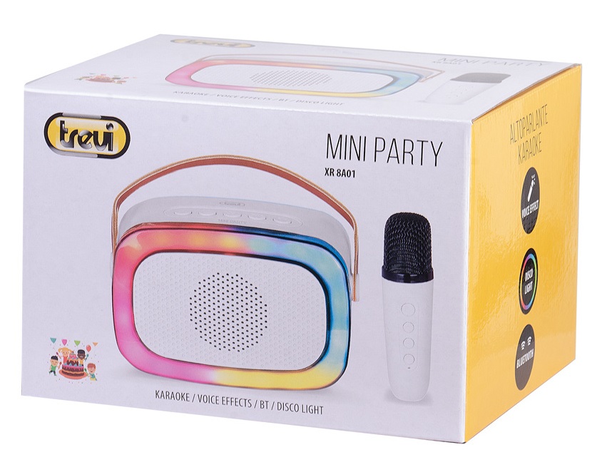 Trevi XR8A01 hordozható fehér gyermek Bluetooth party box