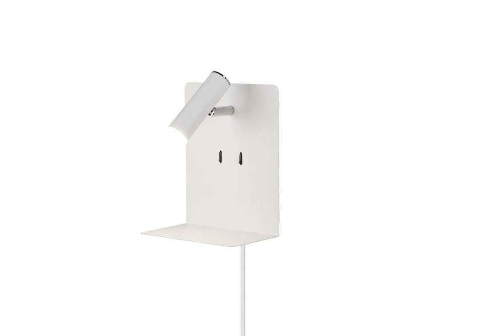 Trio 2225570231 3000K/240lm/IP20/fehér USB-s LED fali lámpa